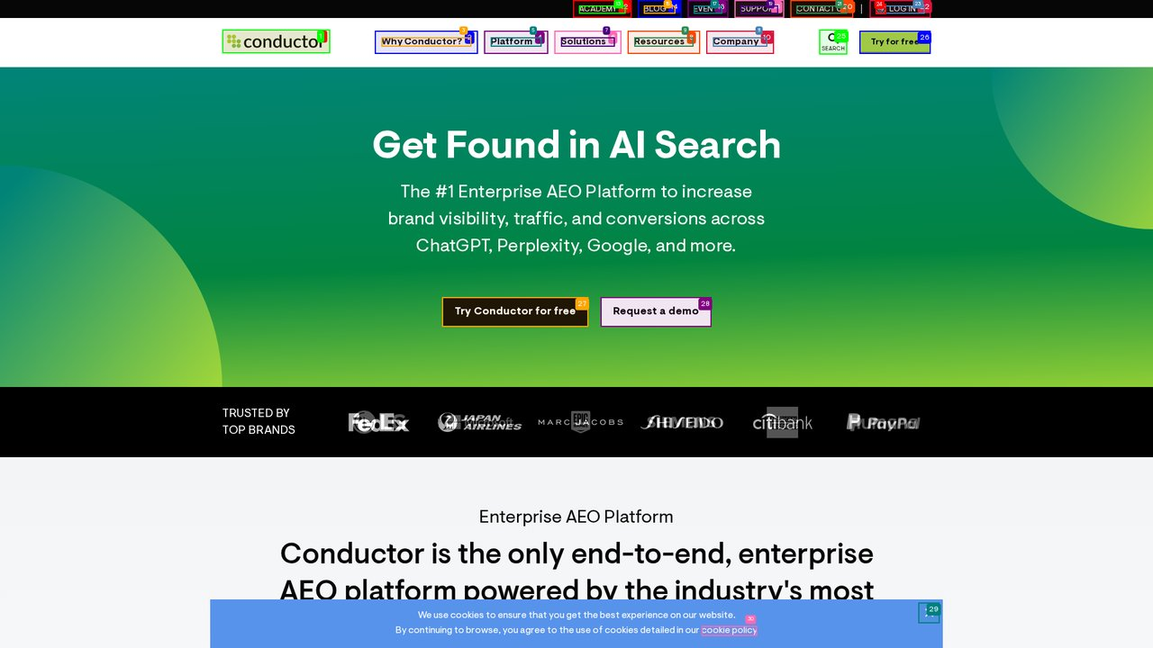 Conductor dashboard screenshot