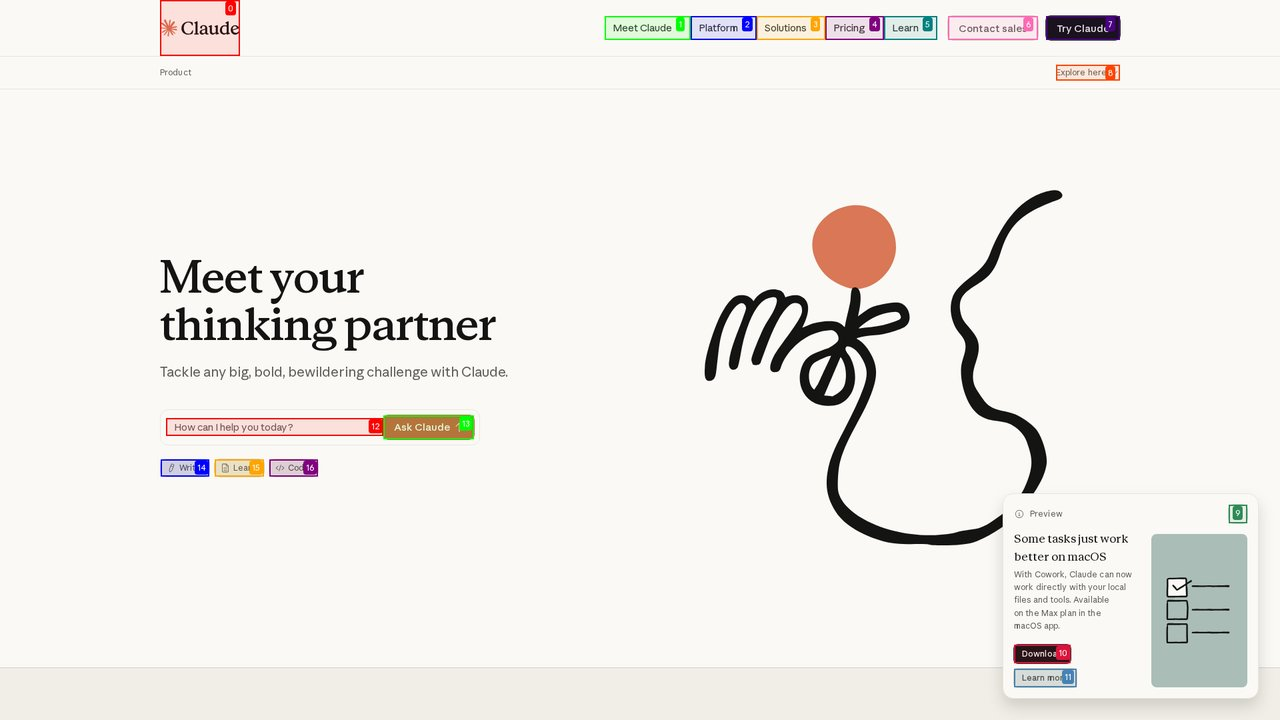 Claude 4.5 Opus Homepage